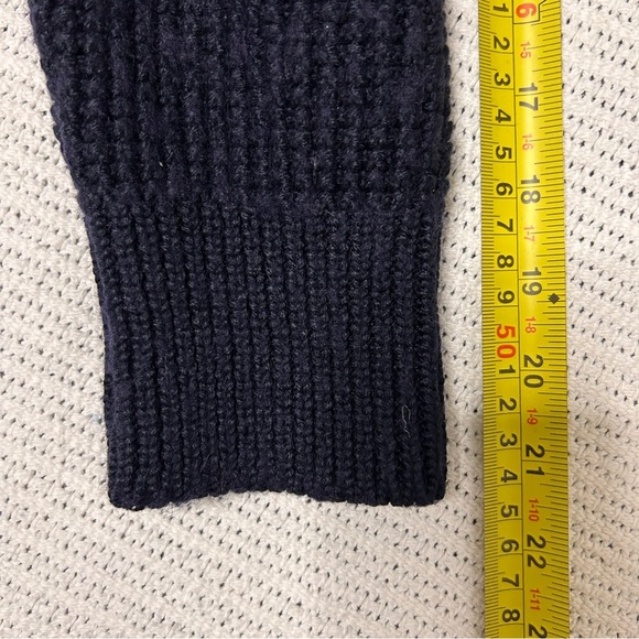Zara Man Sweater Men’s Small/Medium Wool Blend Cable Knit Navy Grampacore *Read - Picture 8 of 8